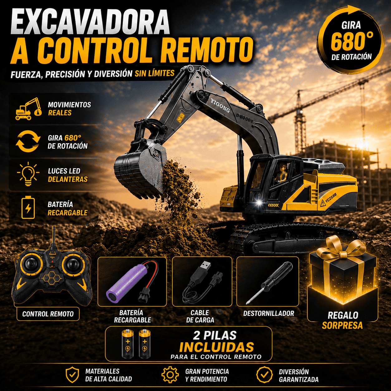 EXCAVADORA PREMIUM RC