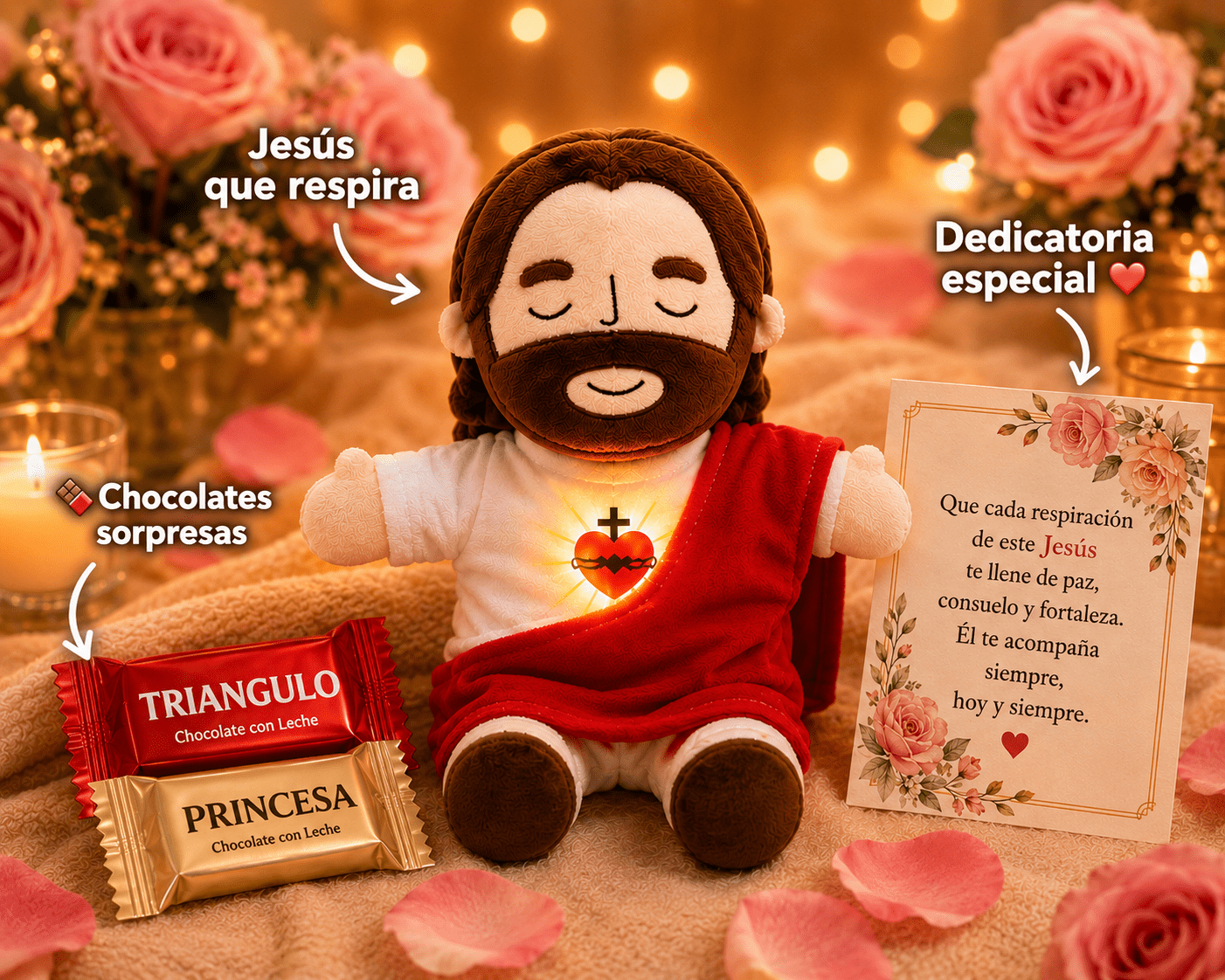PELUCHE DE JESÚS QUE RESPIRA